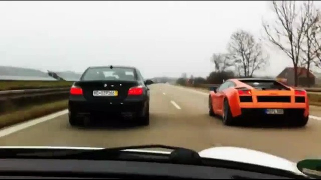 Lamborghini Gallardo vs BMW M5 E60