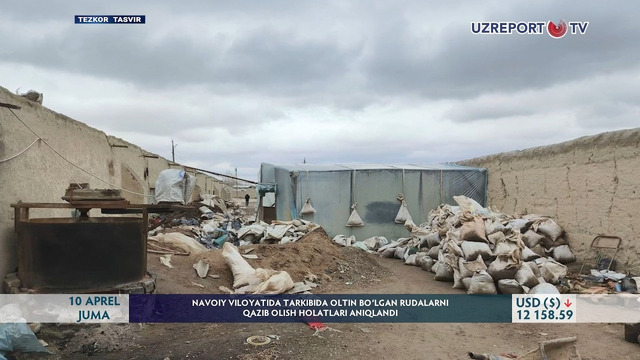 Navoiy viloyatida tarkibida oltin bo‘lgan rudalarni qazib olish holatlari aniqlandi