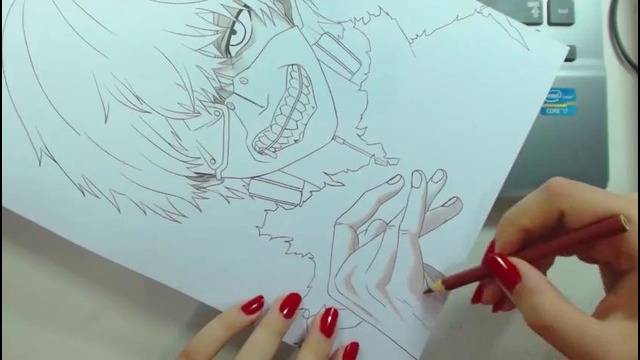 Speed Drawing – Kaneki Ken (Tokyo Ghoul) – YouTube