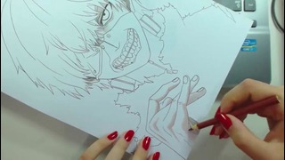 Speed Drawing – Kaneki Ken (Tokyo Ghoul) – YouTube