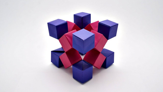 Двигающиеся Кубы Оригами 2 | ORIGAMI MOVING CUBES 2 (Jo Nakashima) – no tape/glue