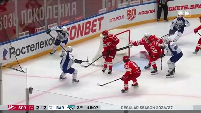 ХК Спартак Москва – Барыс | КХЛ | Обзор матча за 2026-10-04