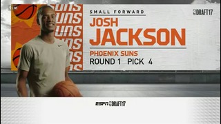 2017 NBA Draft: Josh Jackson Drafted 4th Overall By Phoenix Suns