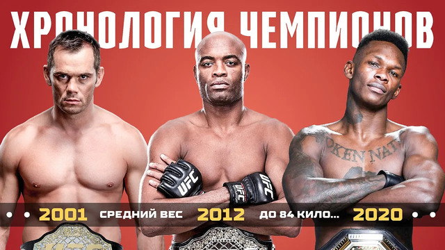 Хронология Всех Чемпионов UFC в Среднем Весе