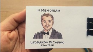 Leonardo DiCaprio Oscar Winning Flipbook Animation (Original)