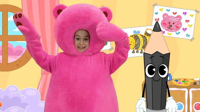 РАСКРАСКА – Больше Карандашей – Мармеладные Мишки – Песенки для детей