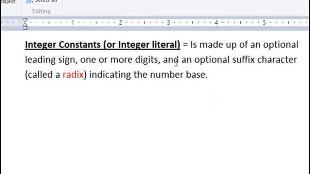 Assembly Language Programming Tutorial – 2 – Integer Constants