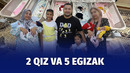 5 egizak tug‘ilgan xonadondan reportaj