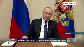 Rossiya prezidenti bir hafta ishga chiqmaslikni taklif qildi