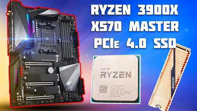 Ryzen 3900x, Aorus X570 Master, PCIe 4.0 NVMe Gen4 SSD