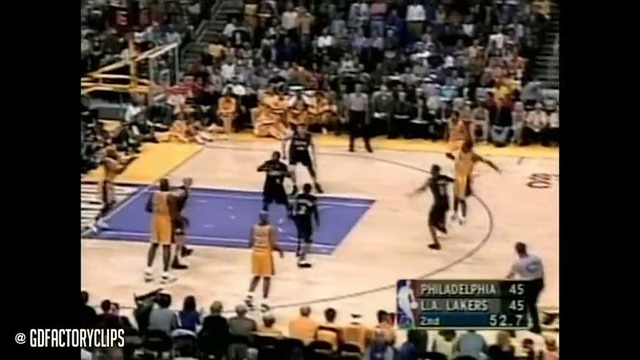 Throwback: NBA Finals 2001. Allen Iverson vs Kobe Bryant. Game 2