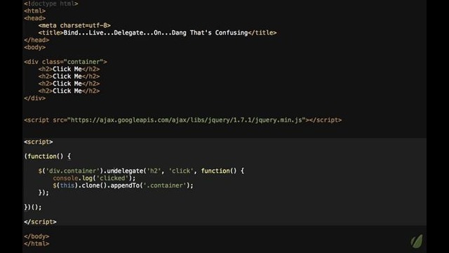 6. Bind..Live..Delegate..Huh? – 30 Days to Learn jQuery
