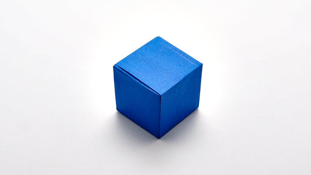 Куб Оригами без швов | ORIGAMI SEAMLESS CUBE (Jo Nakashima)