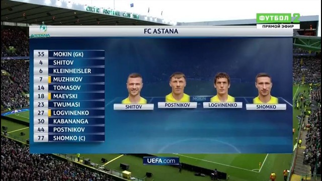 Селтик – Астана | Лига Чемпионов 2017/18 | Квалификация | 1-й матч | Обзор матча