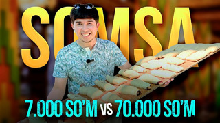 7000 SO’MLIK SOMSADAN 70.000 SO’MLIK SOMSAGACHA | O’ZBEK MILLIY TAOMI