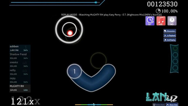 Osu! Katy Perry – E.T Nightcore mix