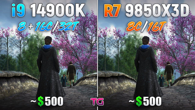 Ryzen 7 9850X3D vs Core i9 14900K – Test in 10 Games