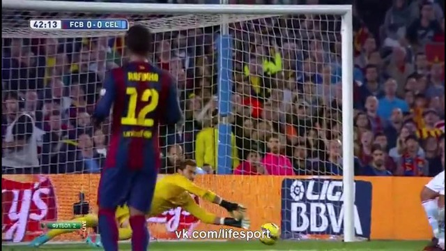 Барселона 01 Сельта Испанская Примера 2014 15 10й тур. Обзор матча