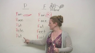 How to pronounce P and F in English