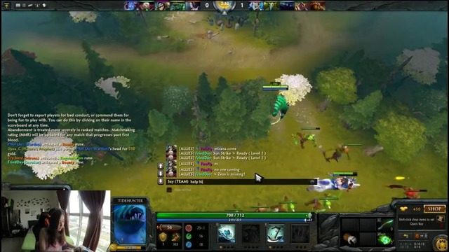 When girls play dota