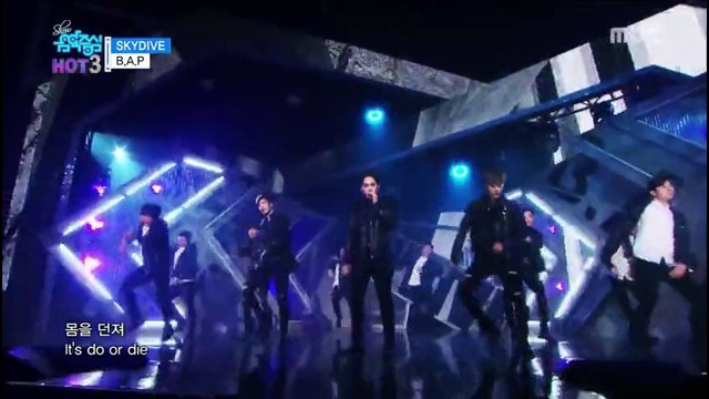 HOTstage B.A.P – SKYDIVE, Show Music core 20161119