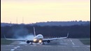 Посадка самолётов при сильном ветре