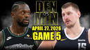 Денвер Наггетс – Миннесота Тимбервулвс | НБА | Обзор матча за 2026-04-28