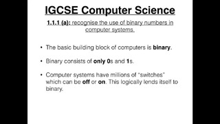1. The Binary Number System