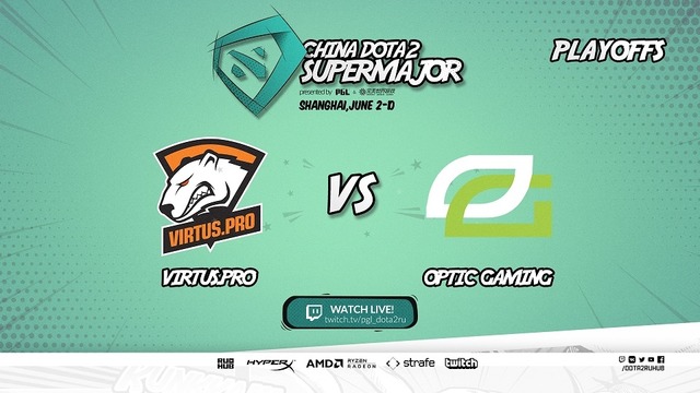 VP vs Optic #1 BO3 China Dota2 SuperMajor 09.06.2018 Playoff Lower Bracket Round 4