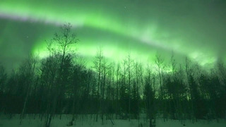 Сказочное северное сияние украсило небо над финской Лапландией