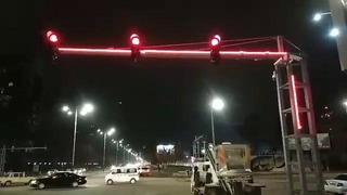 Новый светофор в Ташкенте