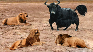 Эти Львы Связались Не с Тем Быком! Редкие Сражения Животных, Снятые на Камеру