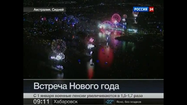 Встреча нового года в Австралии и Японии