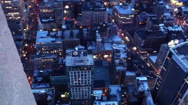 Сьемка с вершины Empire State Building in New York