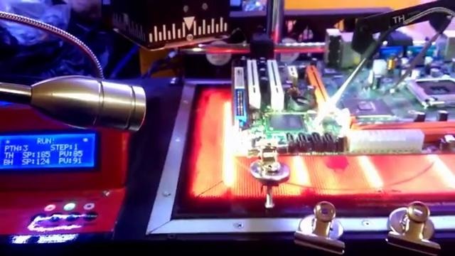 Работа с ИК паяльной станцией