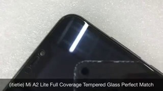 Mi A2 Lite Full Coverage Tempered Glass Screen Protector Perfect Match
