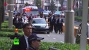 В Сингапуре телохранители Ким Чен Ына бегом сопроводили его лимузин