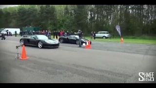 Ferrari Enzo vs Porsche Carrera GT – Drag Race at Hypermax