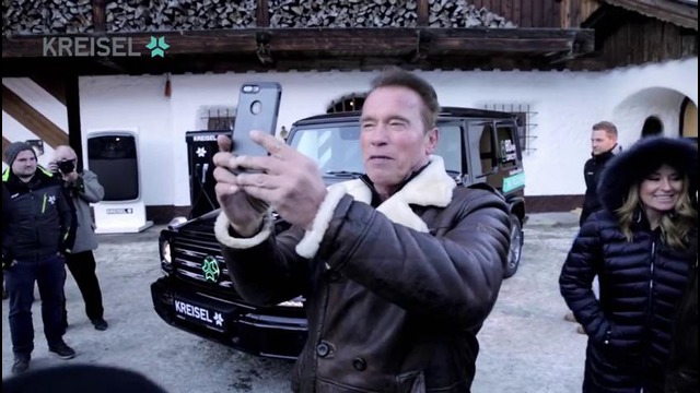 Arnold Schwarzenegger präsentiert KREISEL Electric G-Klasse