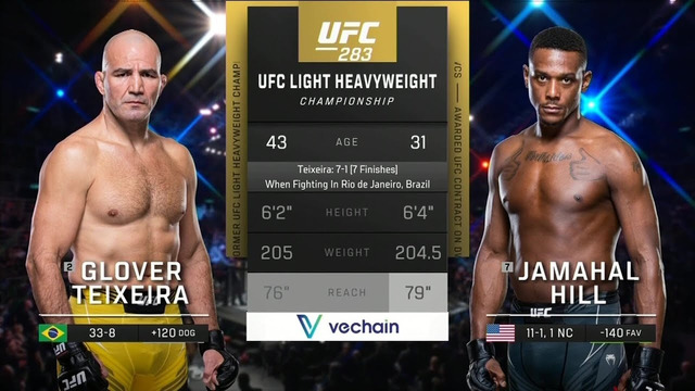 UFC 283: Тейшейра VS Хилл