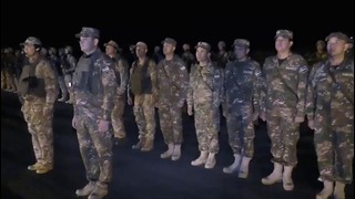 Совместные учения между узбекскими и казахстанскими военными