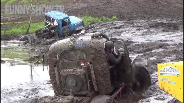 По бездорожью на советских модернизированных грузовиках. OFF-ROAD
