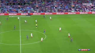 Барселона – Севилья | Чемпионат Испании 2017/2018 | 1й тайм