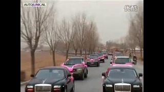 40 Range Rover в свадебном эскорте в Китае
