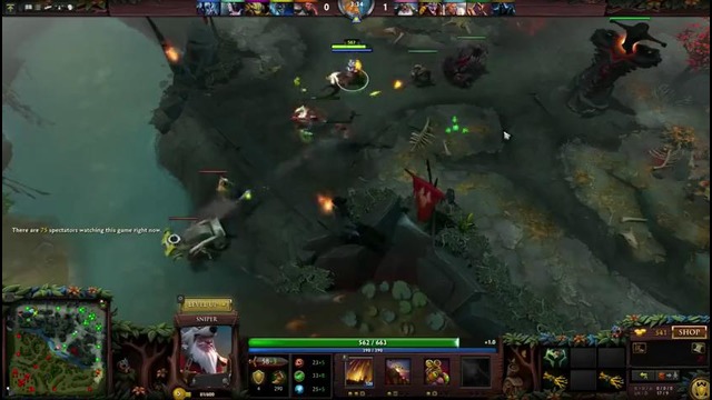 NaVi.Dendi plays Sniper + commentary