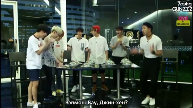150807] BTS in Thailand with V – Dinner show @ V (рус. саб) [Young Gunzzz