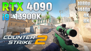Counter-Strike 2: RTX 4090 + i9 13900K | 1080p | 1440p | 4K | 8K