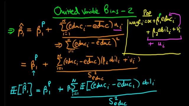 38. Omitted variable bias – proof part 2
