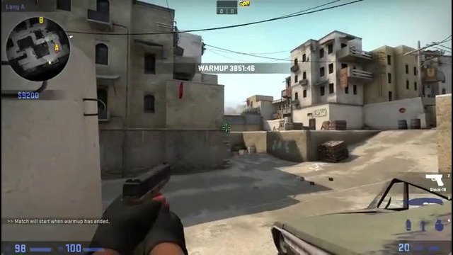 CSGO Guide by ceh9FAKE Smoke to LONG from MID on de dust2 (ENG SUBS)