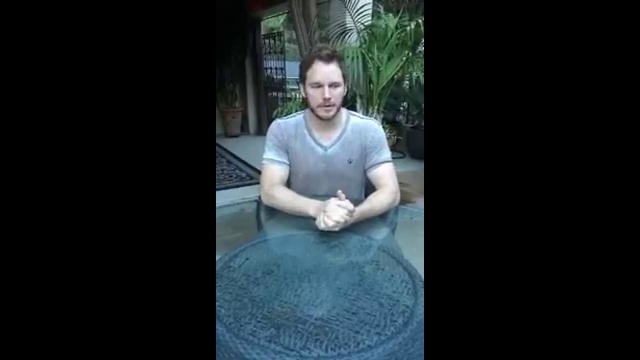 Chris Pratt from Guardians of the Galaxy: ALS Ice Bucket Challenge
